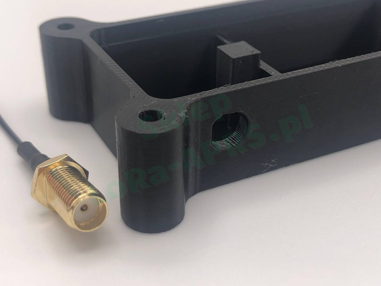 Miejsce montażu złącza SMA - pokazuje prawidłową orientację